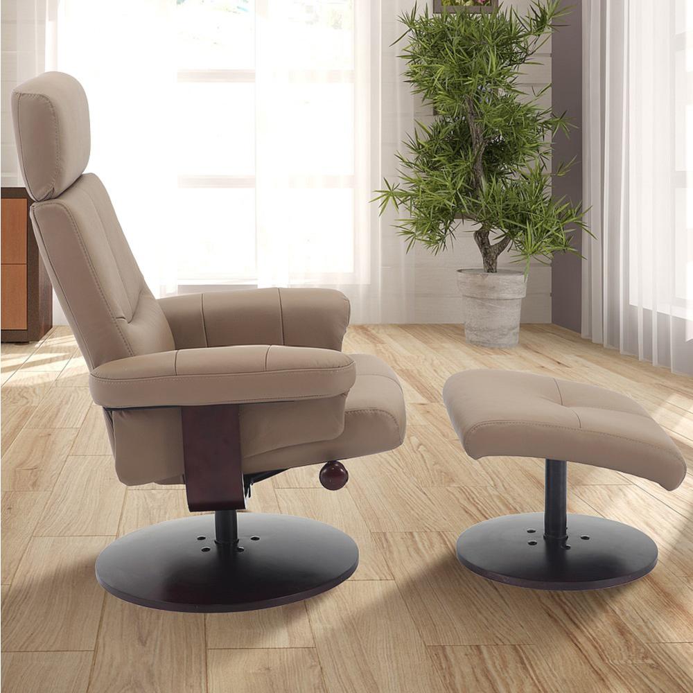 Relax-R™ Regina Recliner Camel Polyurethane. Picture 4