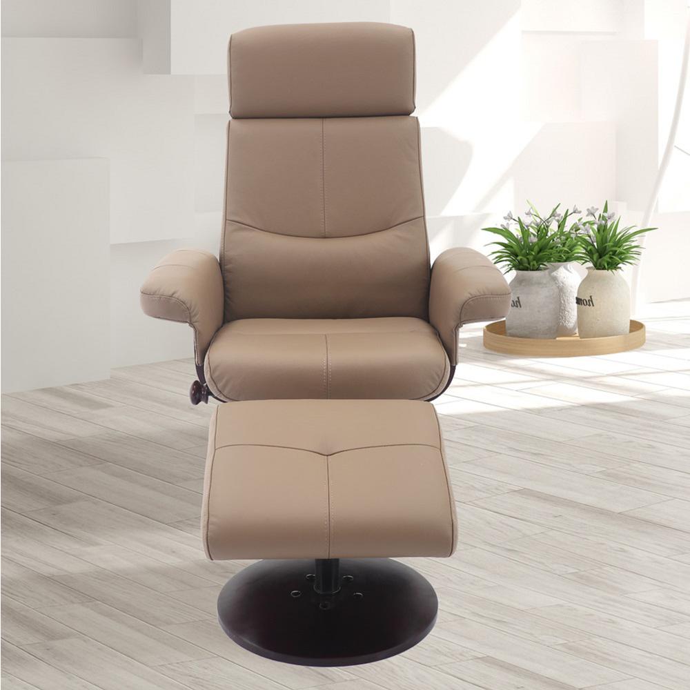 Relax-R™ Regina Recliner Camel Polyurethane. Picture 5