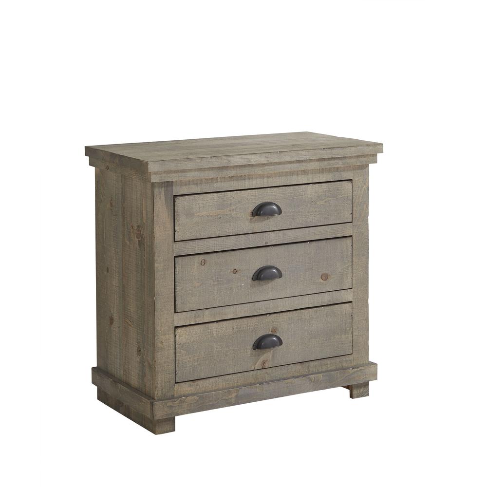 Willow Nightstand, Weathered Gray. Picture 1