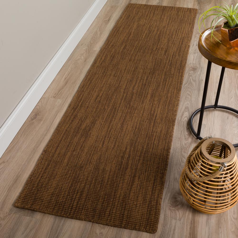 Monaco Sisal MC100 Chocolate 2'3" x 7'6" Runner Rug. Picture 2