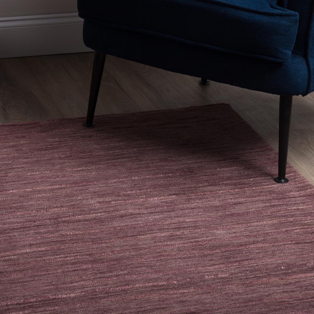 Rafia RF100 Plum 2'3" x 7'6" Runner Rug. Picture 9