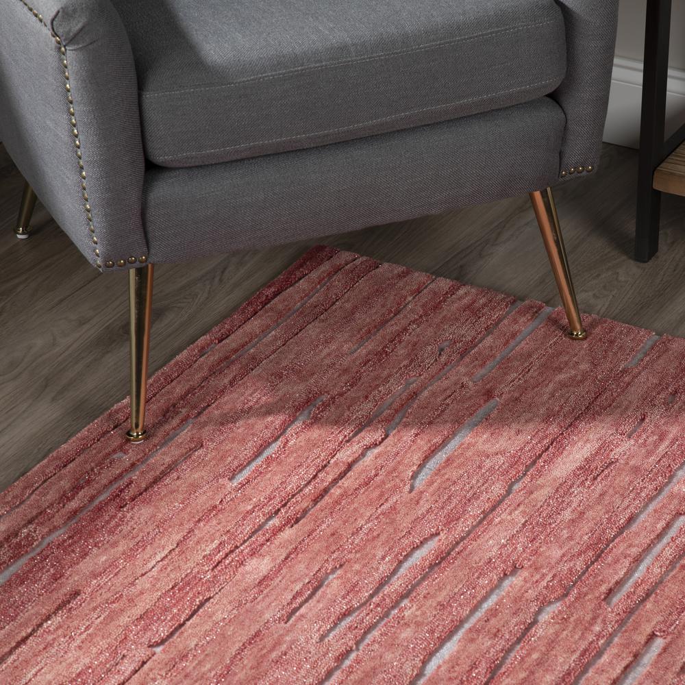 Vibes VB1 Pink 2'3" x 7'6" Runner Rug. Picture 9