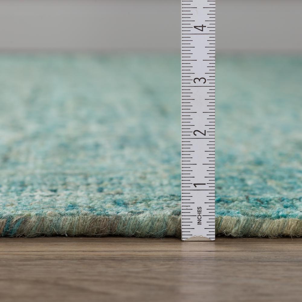 Calisa CS5 Turquoise 2'3" x 7'6" Runner Rug. Picture 5