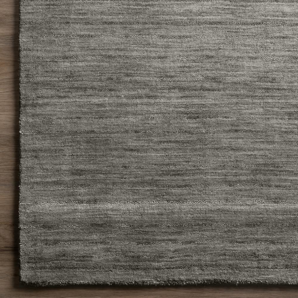 Rafia RF100 Charcoal 2'3" x 7'6" Runner Rug. Picture 3