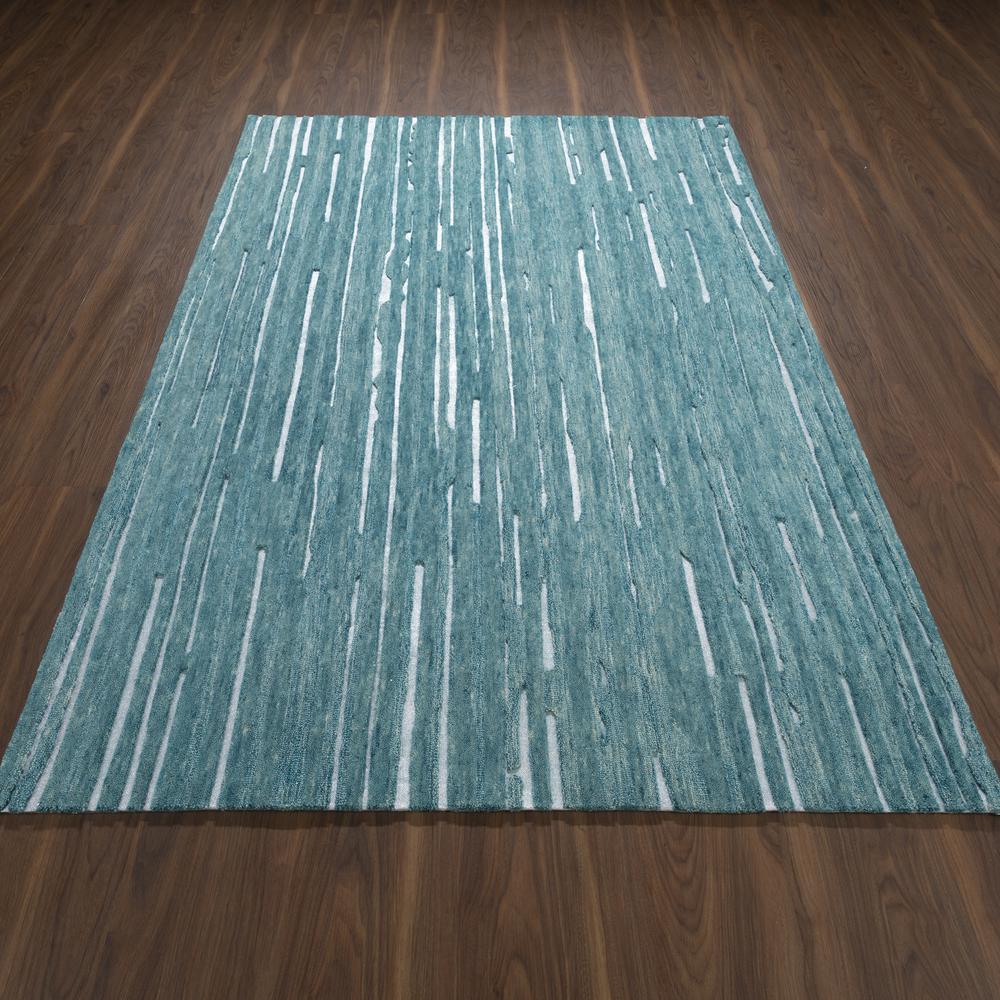 Vibes VB1 Blue 2'3" x 7'6" Runner Rug, VB1TE2X8. Picture 12