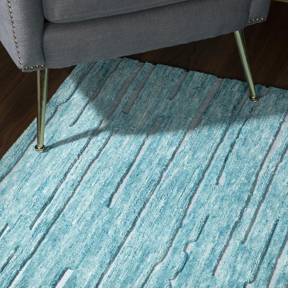 Vibes VB1 Blue 2'3" x 7'6" Runner Rug, VB1TE2X8. Picture 9