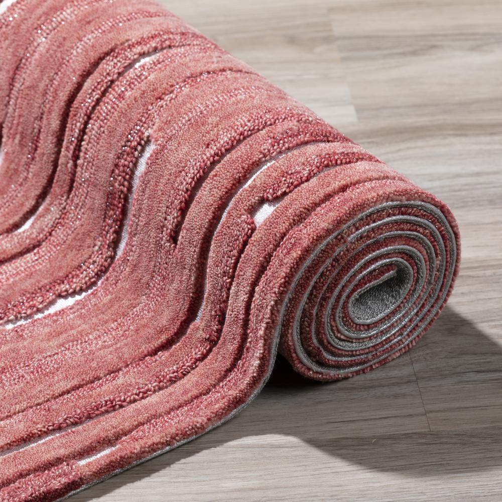 Vibes VB1 Pink 2'3" x 7'6" Runner Rug. Picture 10