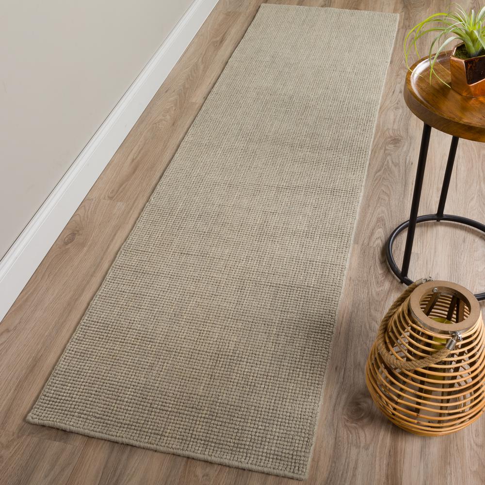 Monaco Sisal MC300 Silver 2'3" x 7'6" Runner Rug. Picture 2