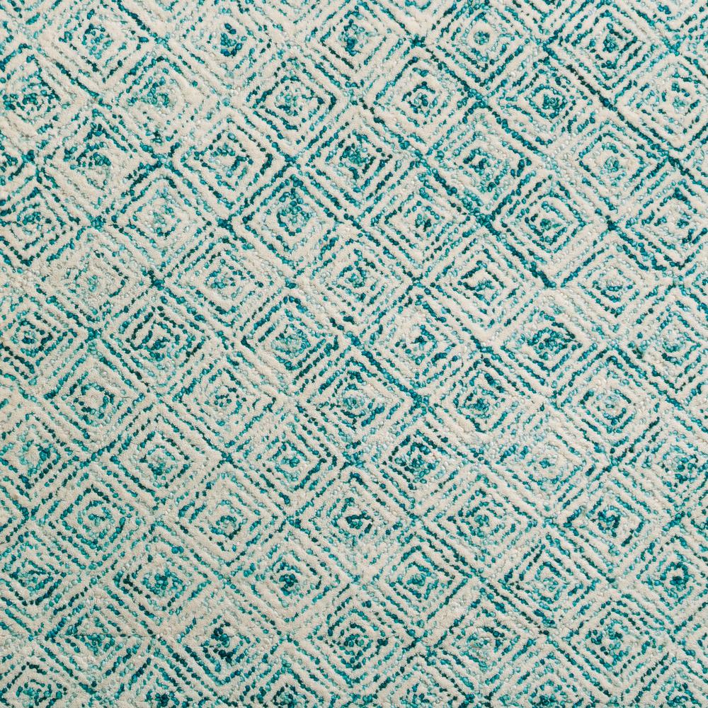 Zoe ZZ1 Teal 5' x 7'6" Rug. Picture 3