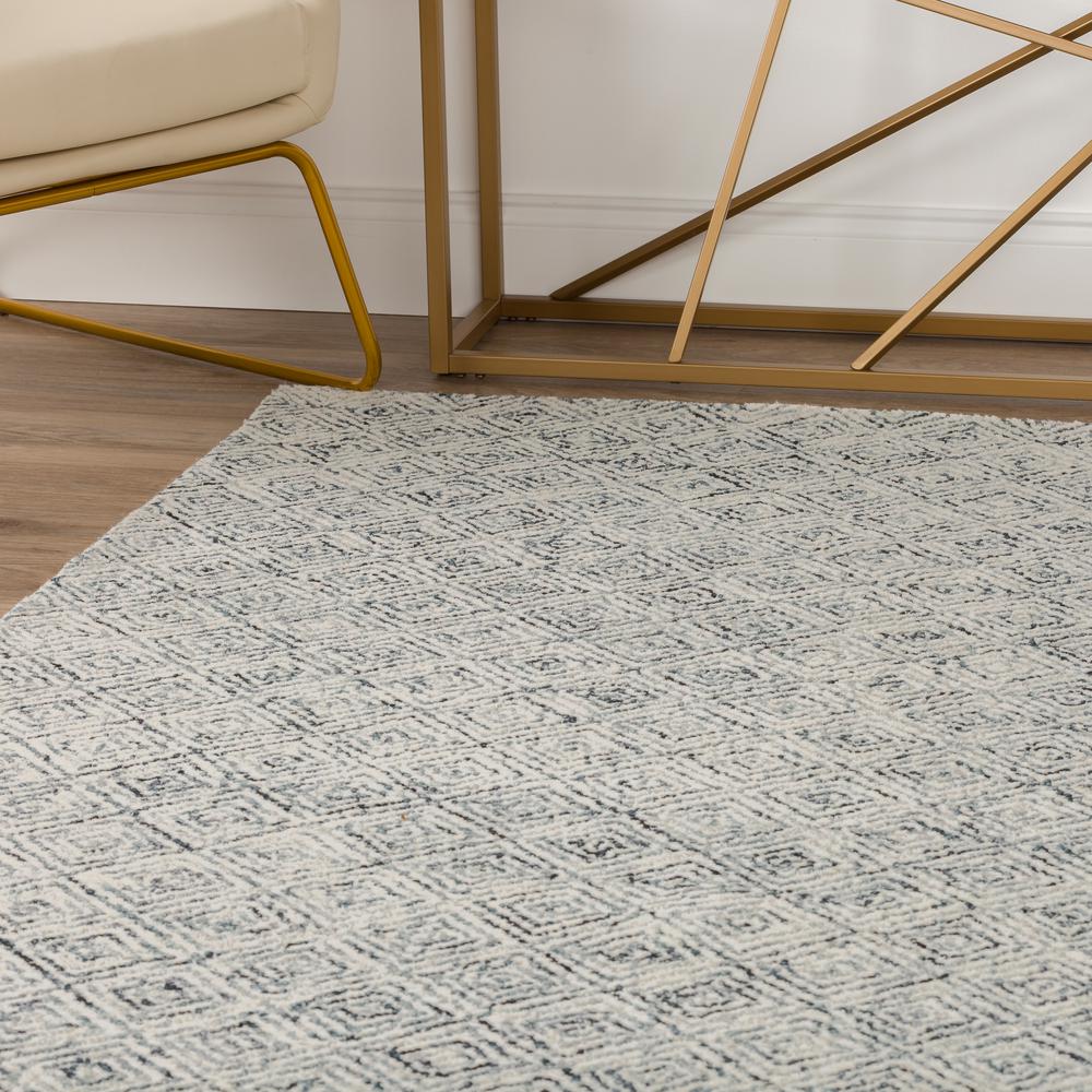 Zoe ZZ1 Charcoal 5' x 7'6" Rug. Picture 9