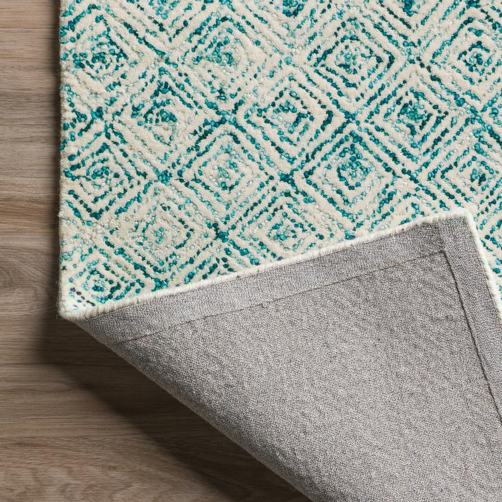 Zoe ZZ1 Teal 5' x 7'6" Rug. Picture 7