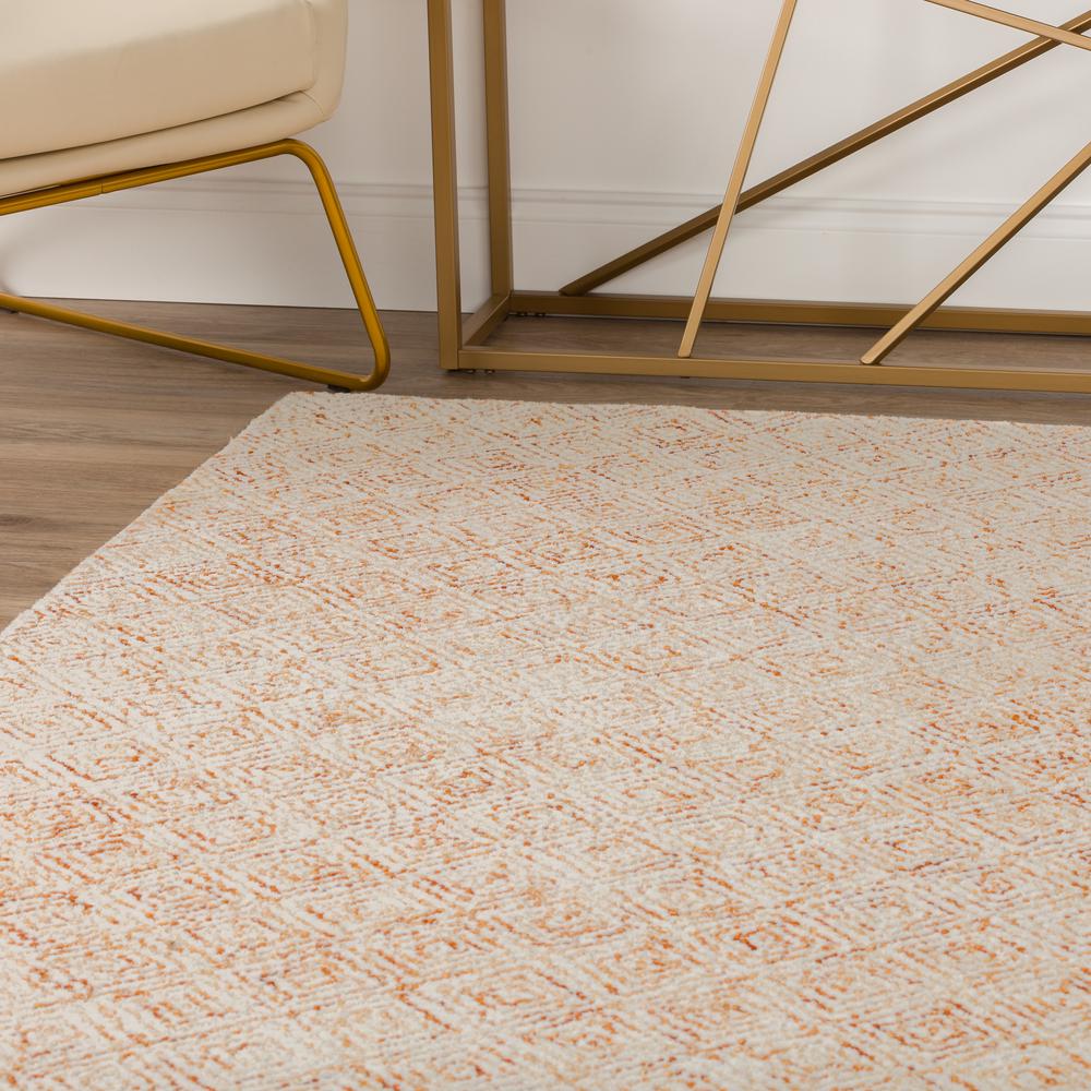 Zoe ZZ1 Orange 5' x 7'6" Rug. Picture 9