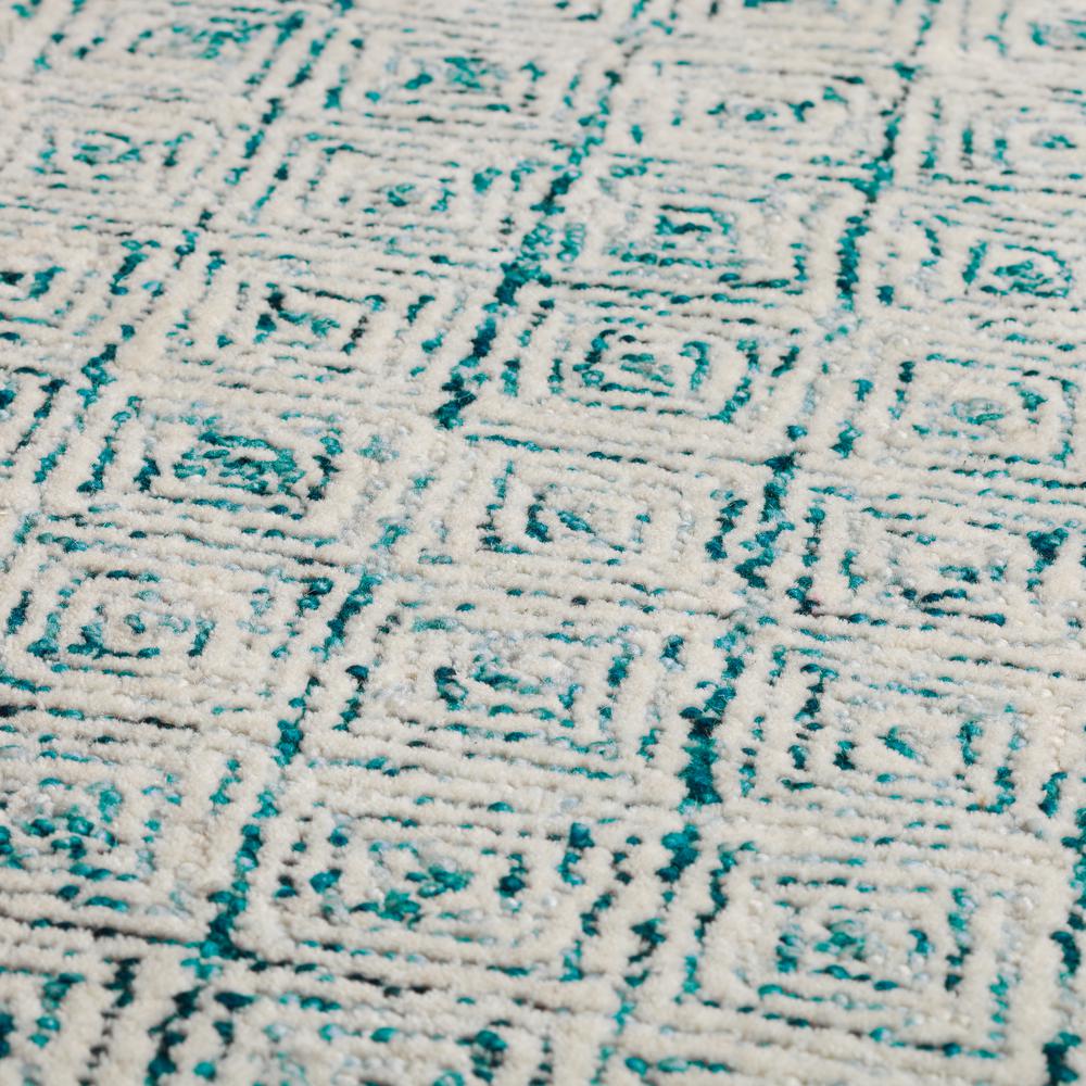 Zoe ZZ1 Teal 5' x 7'6" Rug. Picture 8