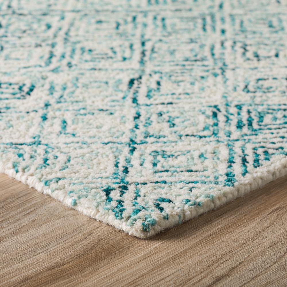 Zoe ZZ1 Teal 5' x 7'6" Rug. Picture 4