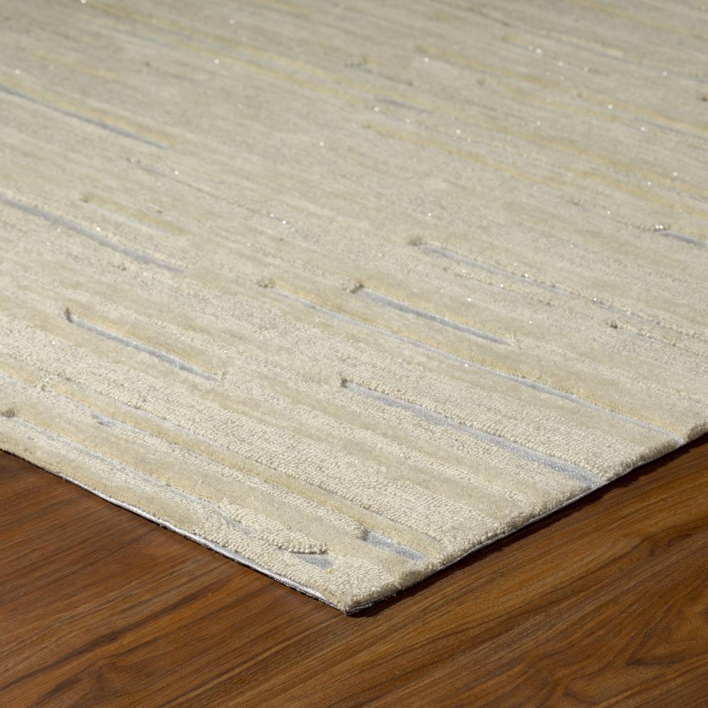 Vibes VB1 Ivory 5' x 7'6" Rug. Picture 4