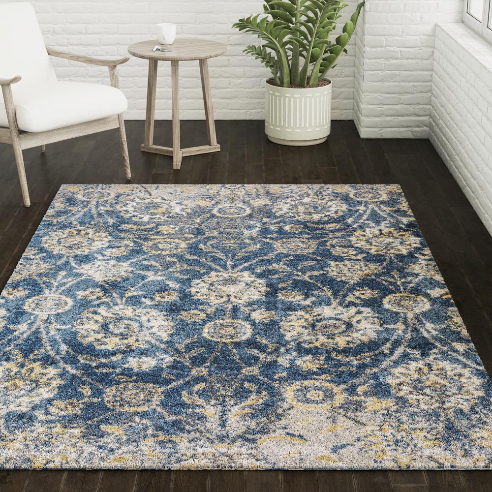 Orleans OR5 Indigo 5'1" x 7'5" Rug. Picture 2