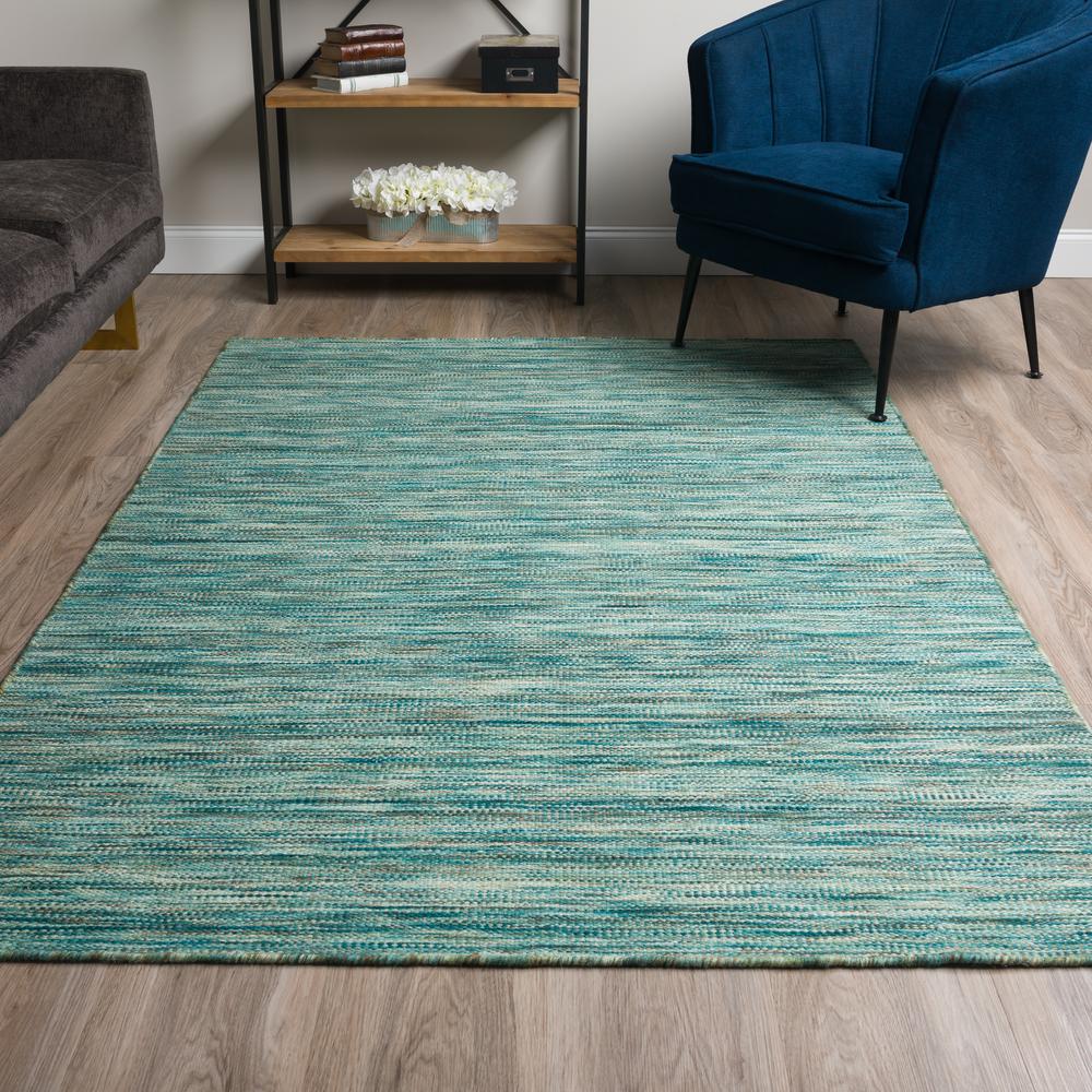 Targon TA1 Turquoise 5' x 7'6" Rug. Picture 2