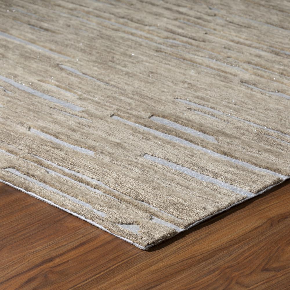 Vibes VB1 Beige 5' x 7'6" Rug. Picture 4