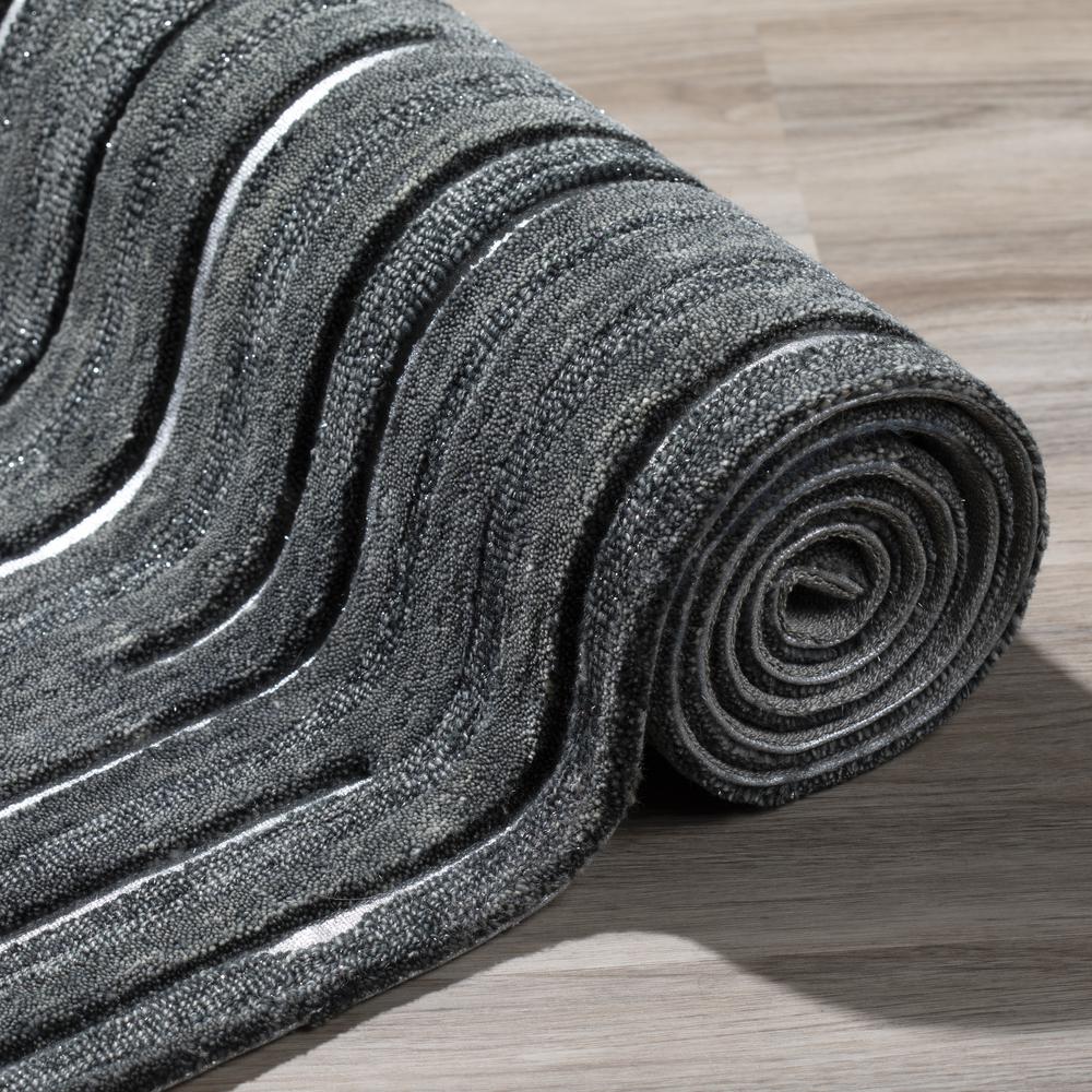Vibes VB1 Black 5' x 7'6" Rug. Picture 10
