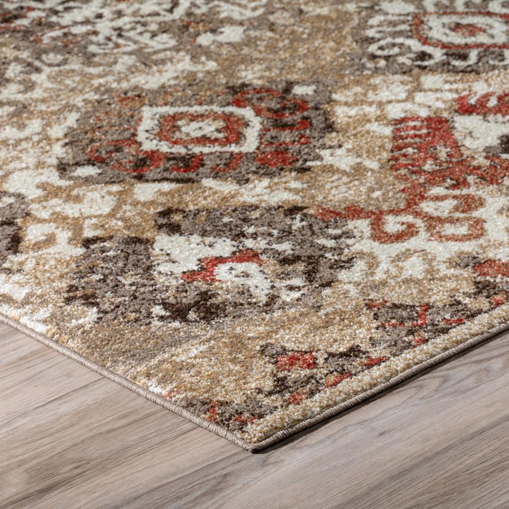 Gala GA10 Ivory 4'11" x 7' Rug. Picture 4