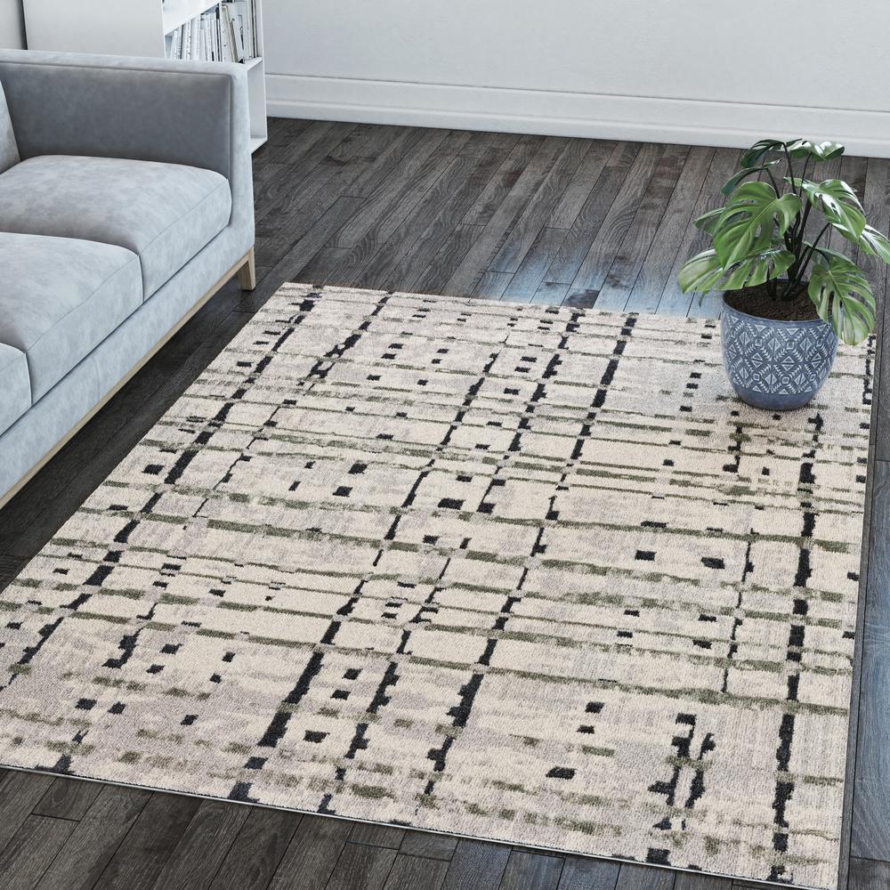 Karma KM4 Grey 5'1" x 7'5" Rug. Picture 2