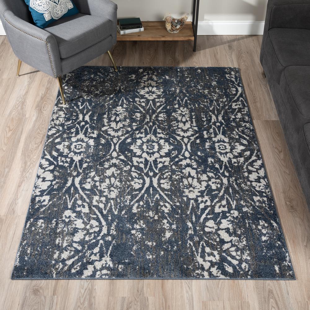 Gala GA3 Navy 4'11" x 7' Rug. Picture 2