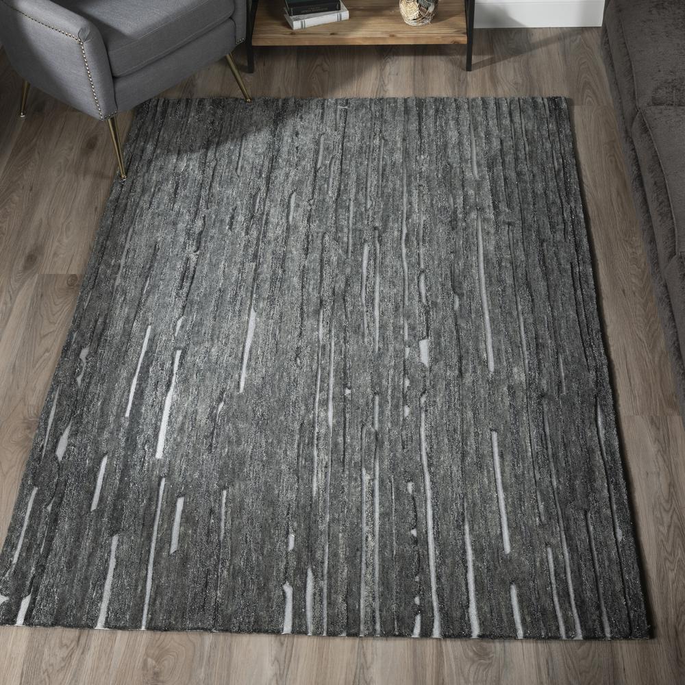 Vibes VB1 Black 5' x 7'6" Rug. Picture 2