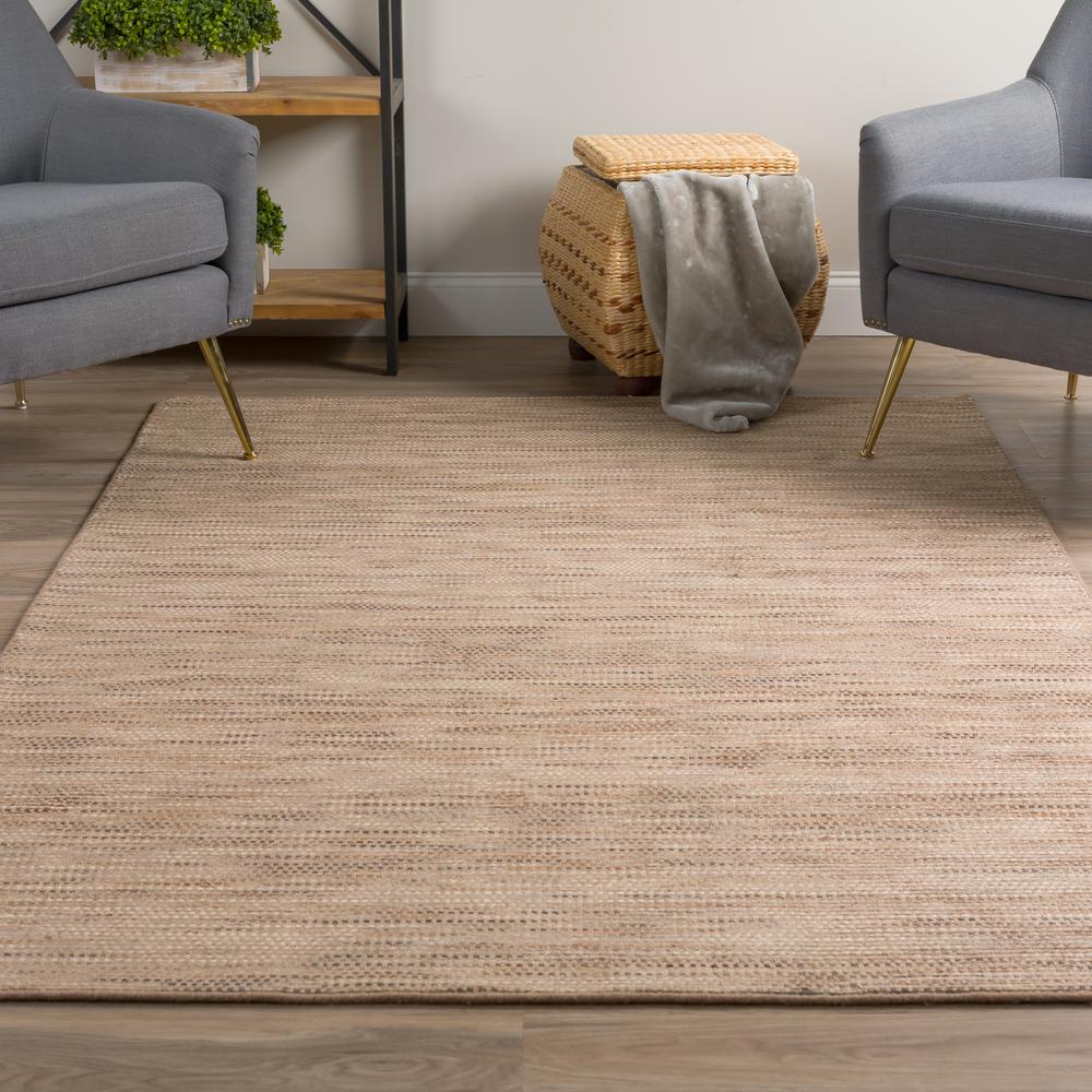 Zion ZN1 Chocolate 5' x 7'6" Rug. Picture 2