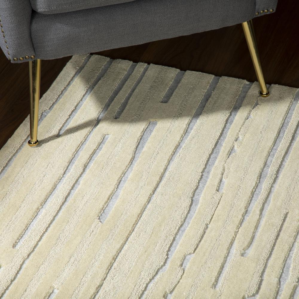 Vibes VB1 Ivory 5' x 7'6" Rug. Picture 9