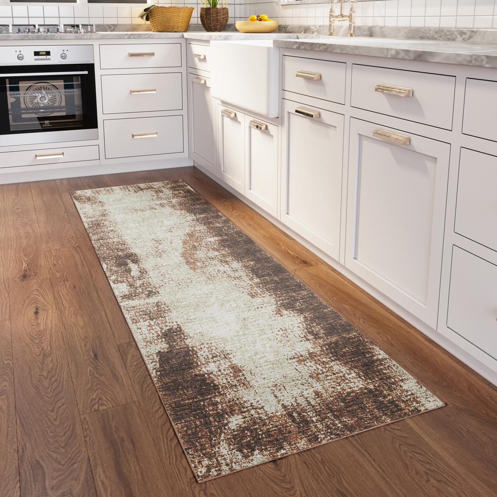 Winslow WL1 Chocolate 2'6" x 10' Runner Rug. Picture 2