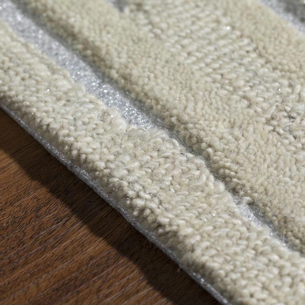 Vibes VB1 Ivory 5' x 7'6" Rug. Picture 11