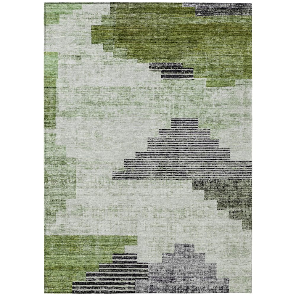 Machine Washable Indoor/Outdoor Chantille Fern 3' x 5' Rug. Picture 1