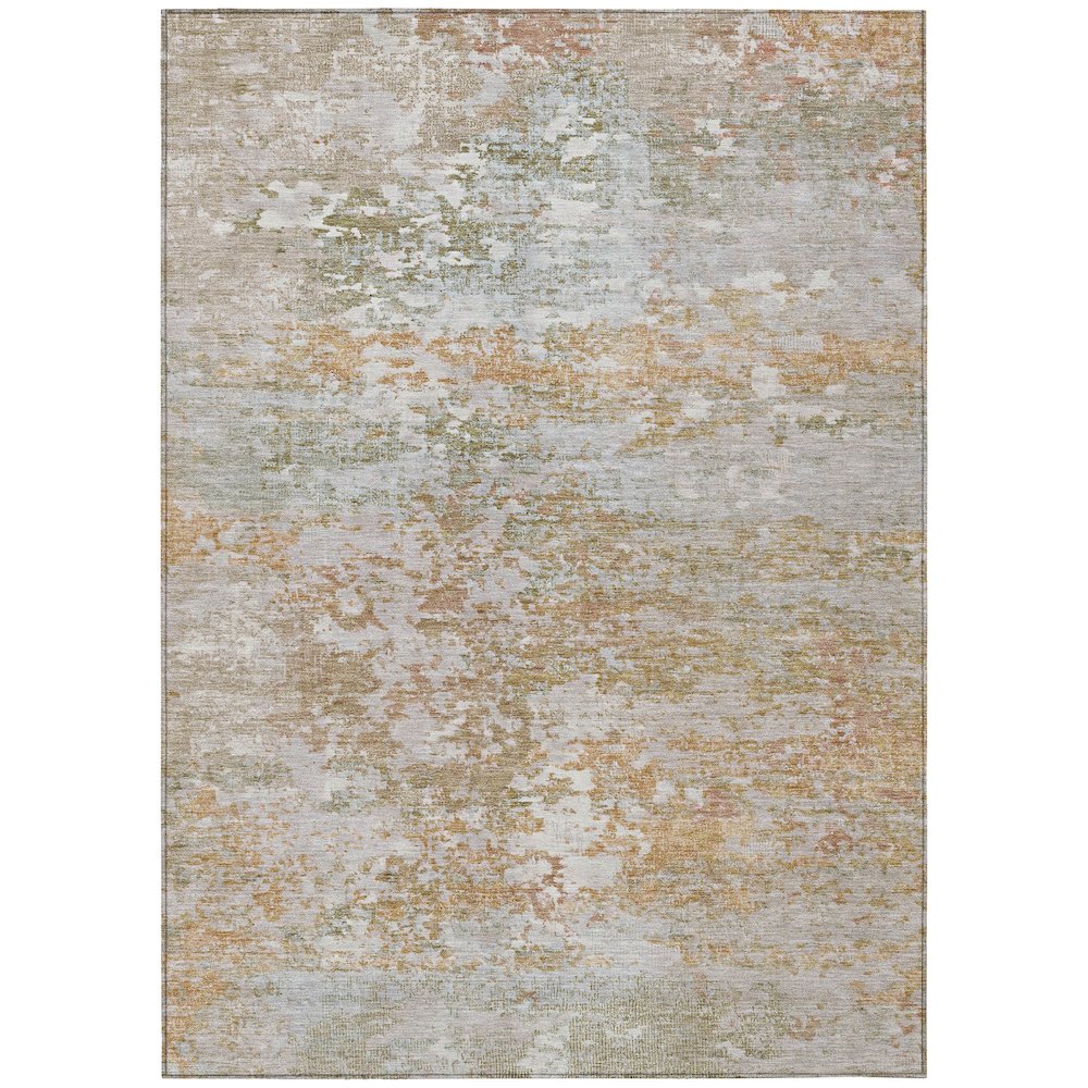 Machine Washable Indoor/Outdoor Chantille Coral 3' x 5' Rug. Picture 1