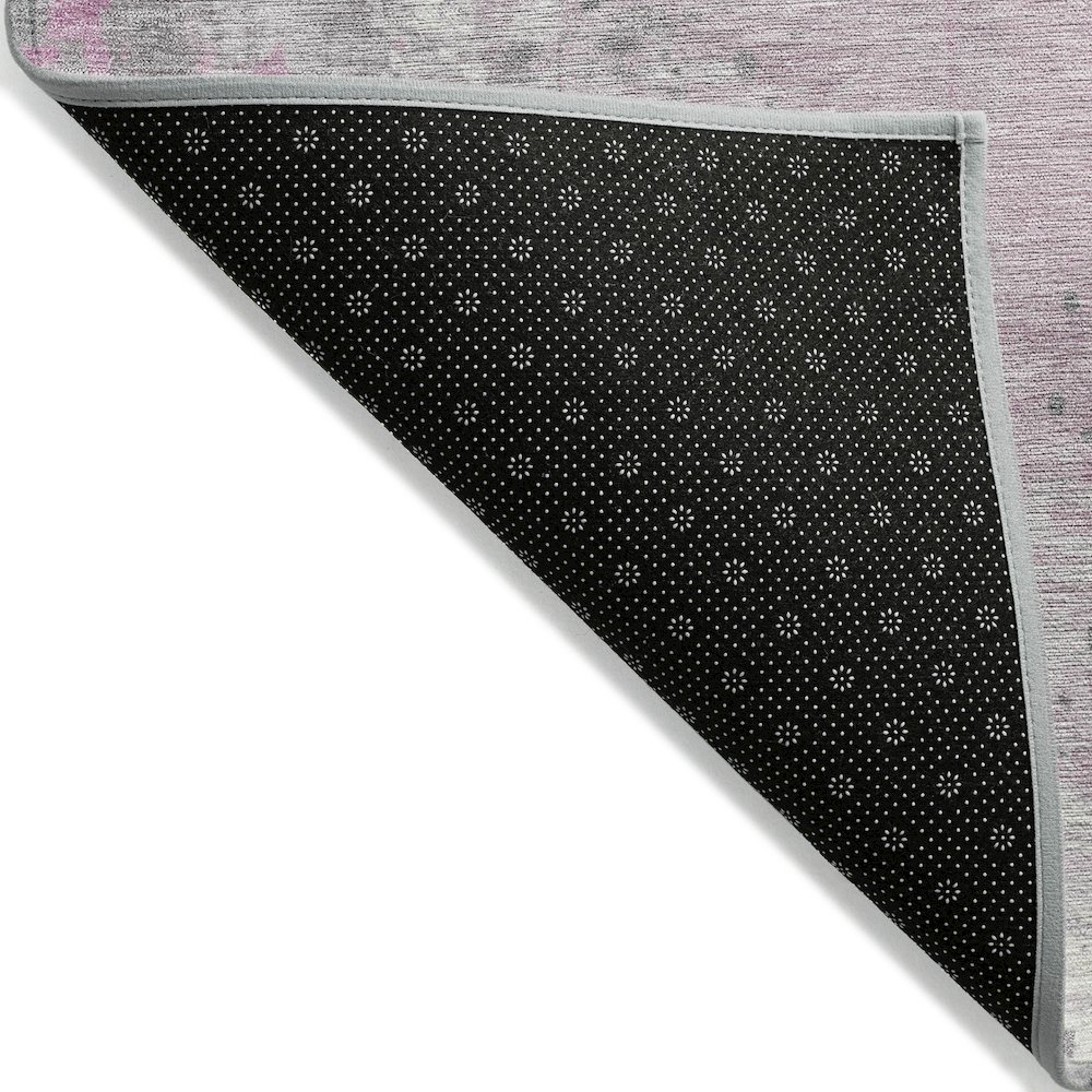 Machine Washable Indoor/Outdoor Chantille Pink 2'3" x 7'6" Runner Rug. Picture 2