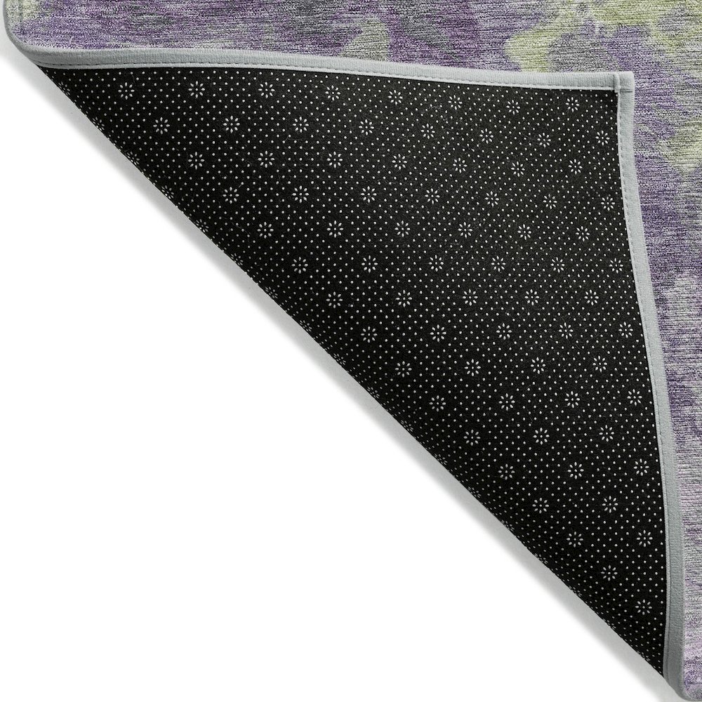 Machine Washable Indoor/Outdoor Chantille Lavender 2'3" x 7'6" Runner Rug. Picture 2