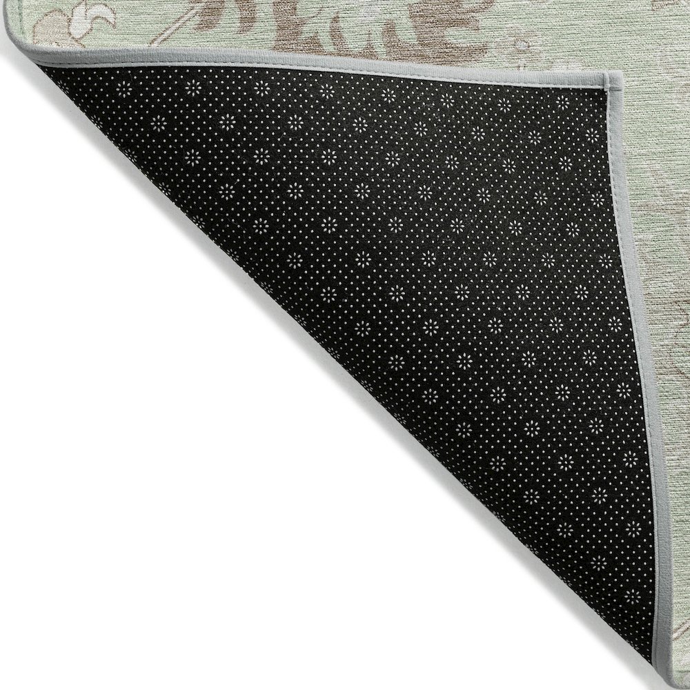 Machine Washable Indoor/Outdoor Chantille Aloe 2'3" x 7'6" Runner Rug. Picture 2
