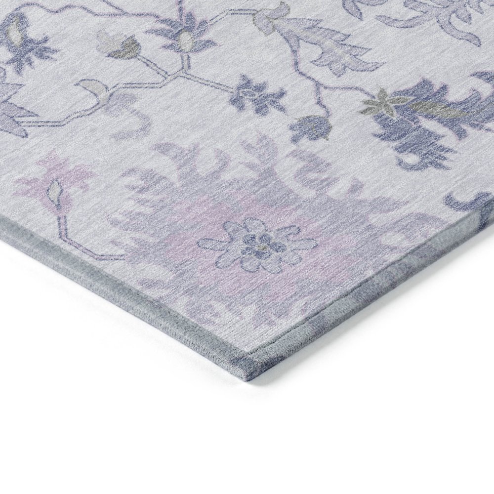 Machine Washable Indoor/Outdoor Chantille Lavender 2'3" x 7'6" Runner Rug. Picture 3