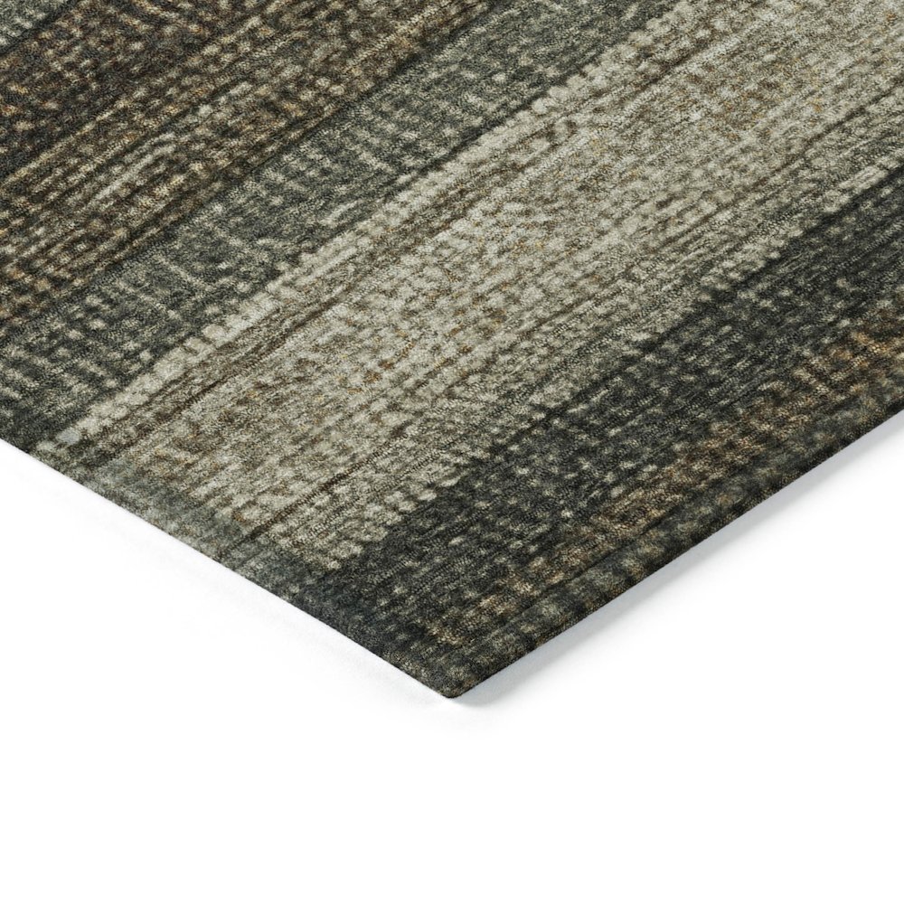 Machine Washable Indoor/Outdoor Chantille Khaki 2'3" x 7'6" Runner Rug. Picture 3