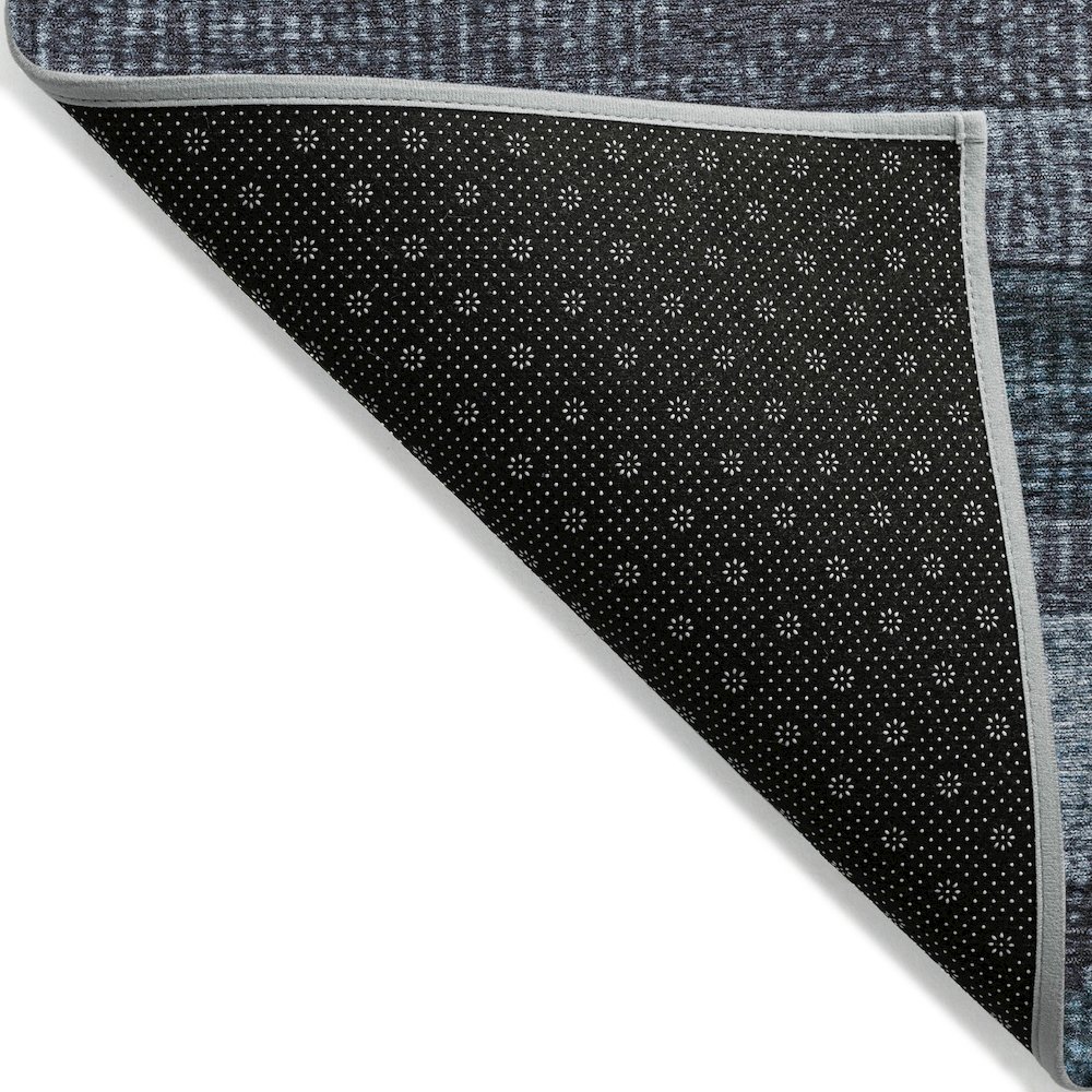 Machine Washable Indoor/Outdoor Chantille Teal 2'3" x 7'6" Runner Rug. Picture 2