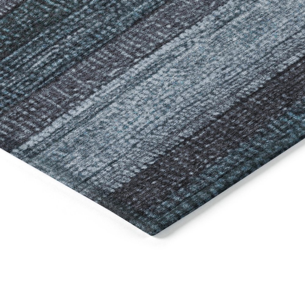Machine Washable Indoor/Outdoor Chantille Teal 2'3" x 7'6" Runner Rug. Picture 3