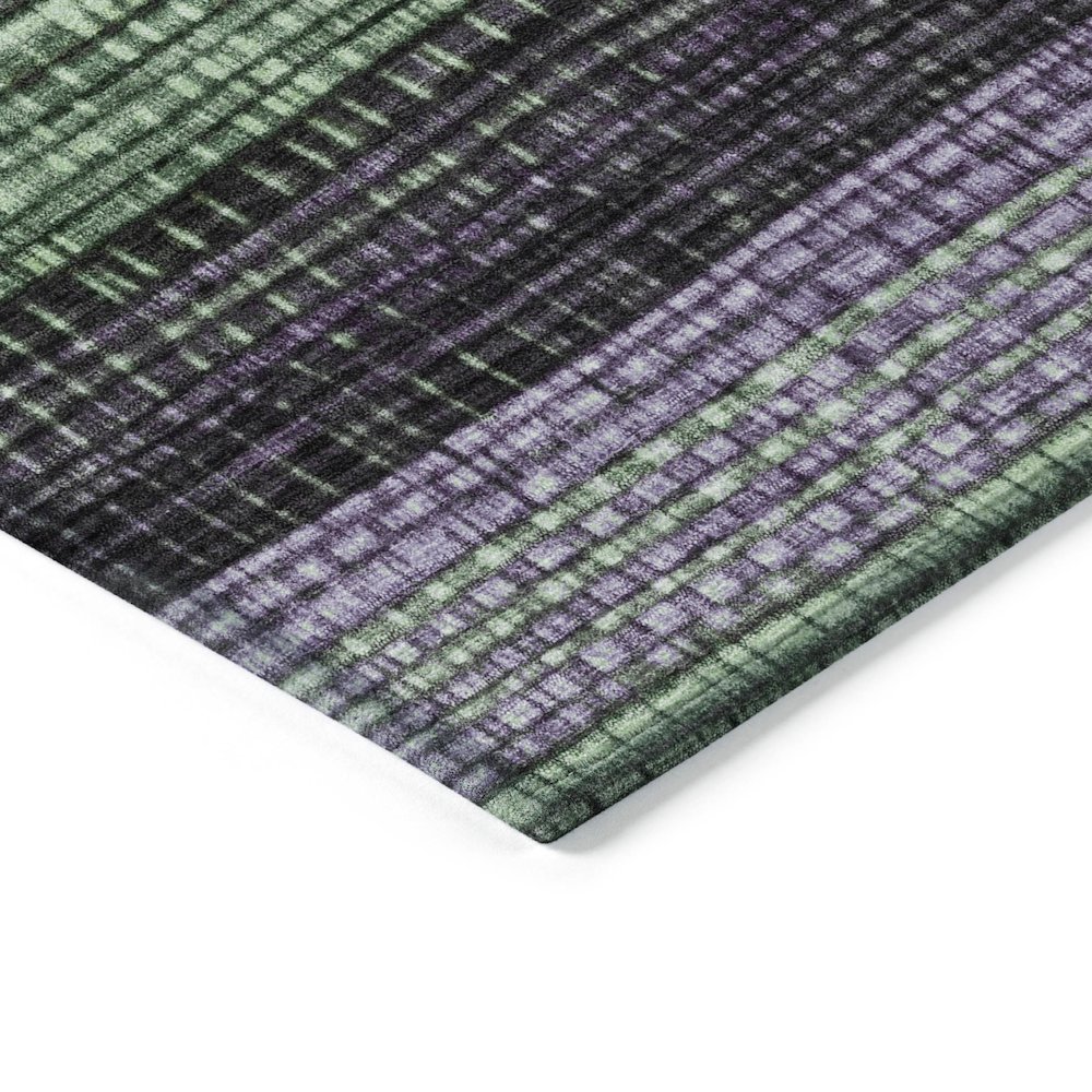 Machine Washable Indoor/Outdoor Chantille Purple 2'3" x 7'6" Runner Rug. Picture 3