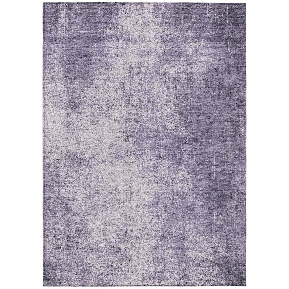 Machine Washable Indoor/Outdoor Chantille Lavender 3' x 5' Rug. Picture 1