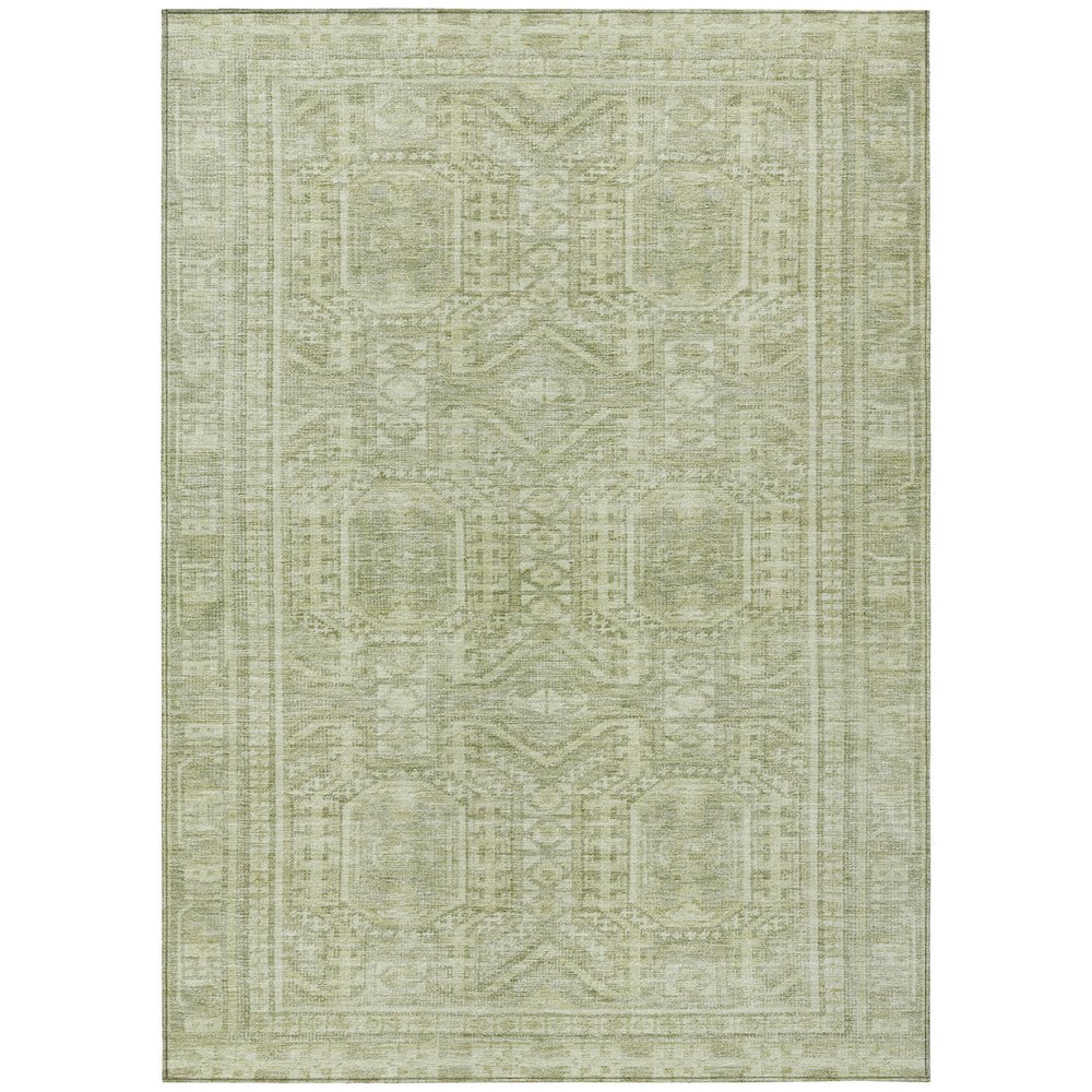 Machine Washable Indoor/Outdoor Chantille Sage 3' x 5' Rug. Picture 1