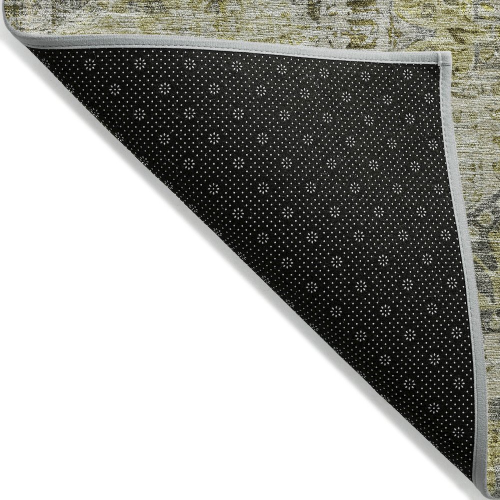 Machine Washable Indoor/Outdoor Chantille Khaki 2'3" x 7'6" Runner Rug. Picture 2