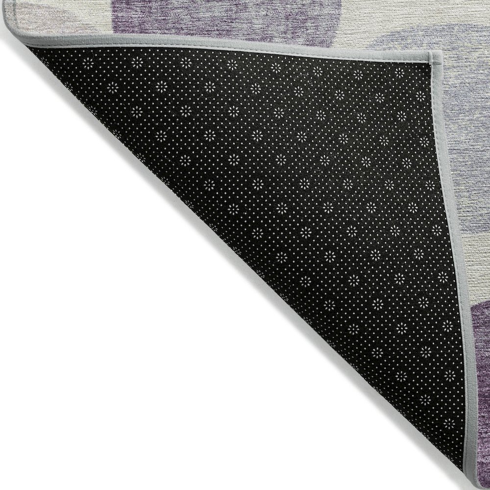 Machine Washable Indoor/Outdoor Chantille Plum 2'3" x 7'6" Runner Rug. Picture 2