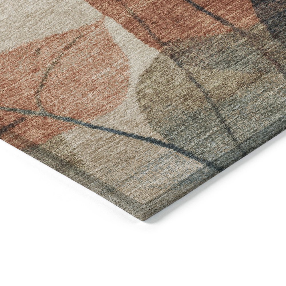 Machine Washable Indoor/Outdoor Chantille Beige 2'3" x 7'6" Runner Rug. Picture 3