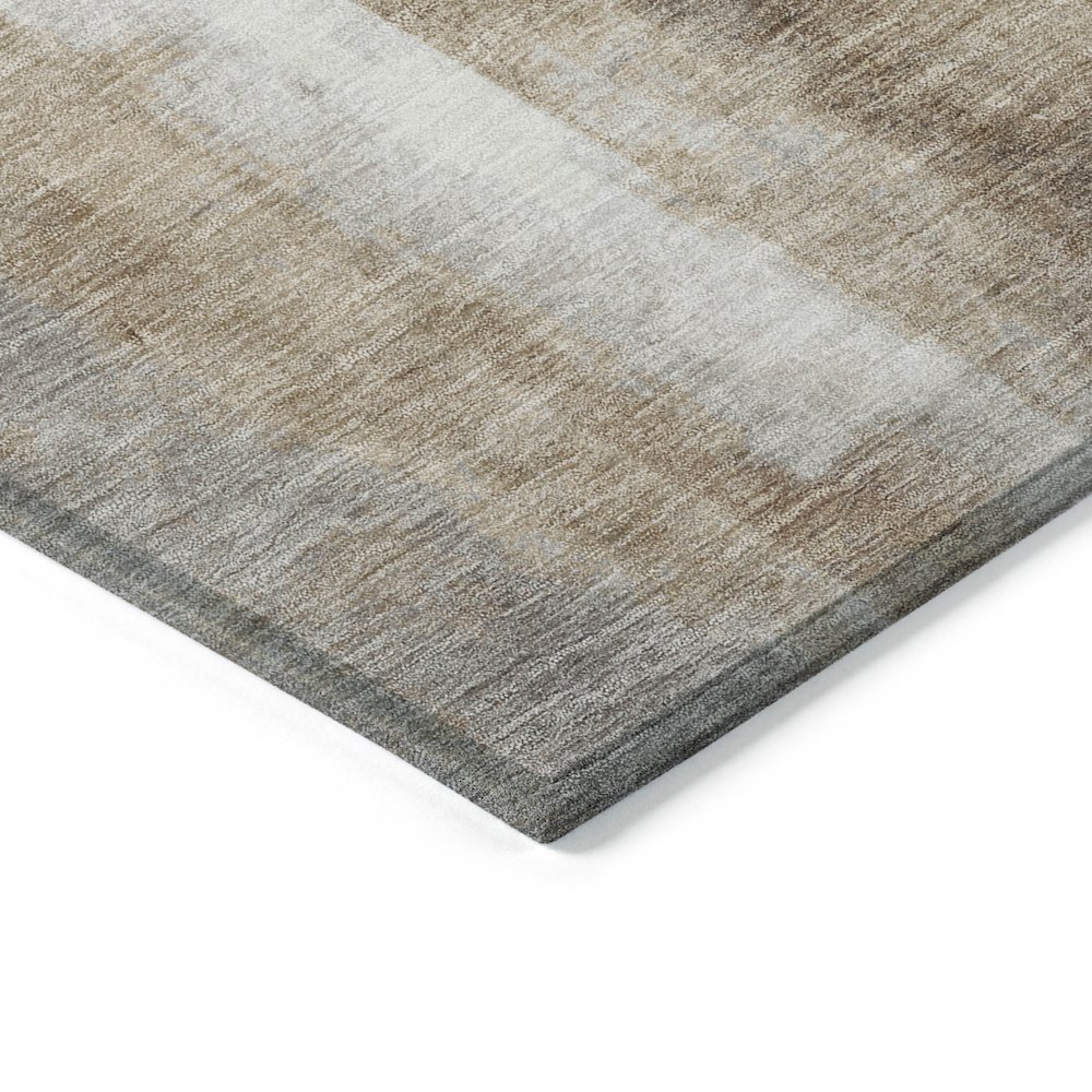 Machine Washable Indoor/Outdoor Chantille Beige 2'3" x 7'6" Runner Rug. Picture 3