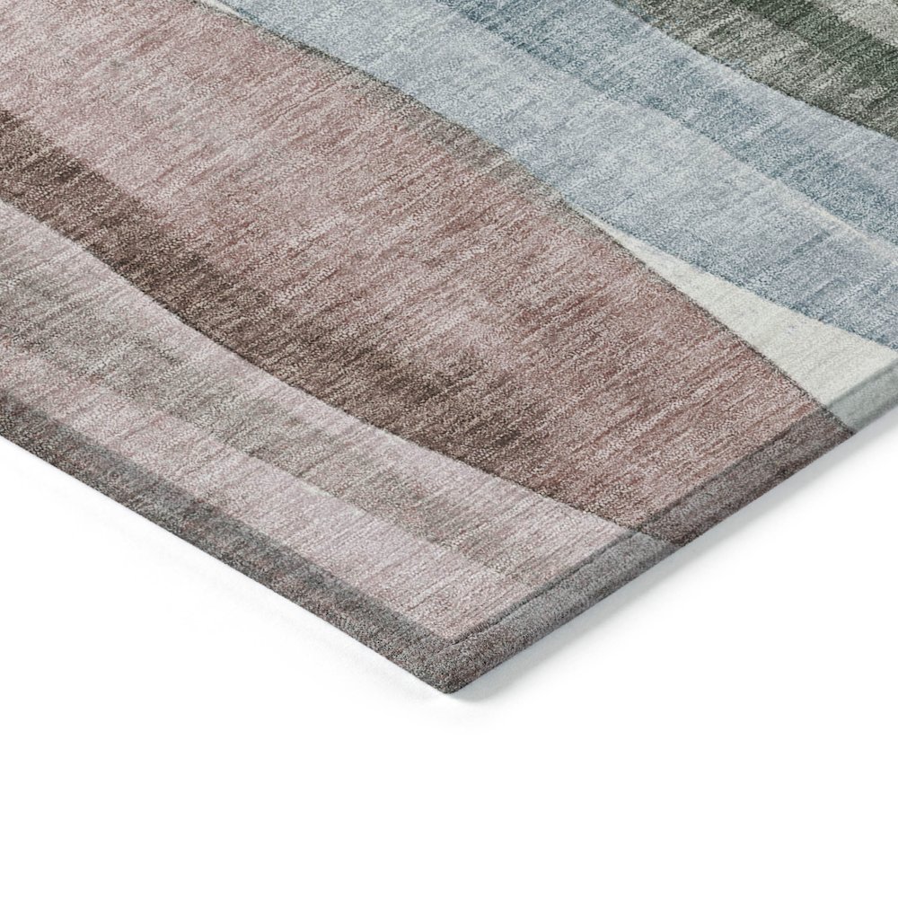 Machine Washable Indoor/Outdoor Chantille Salmon 2'3" x 7'6" Runner Rug. Picture 3