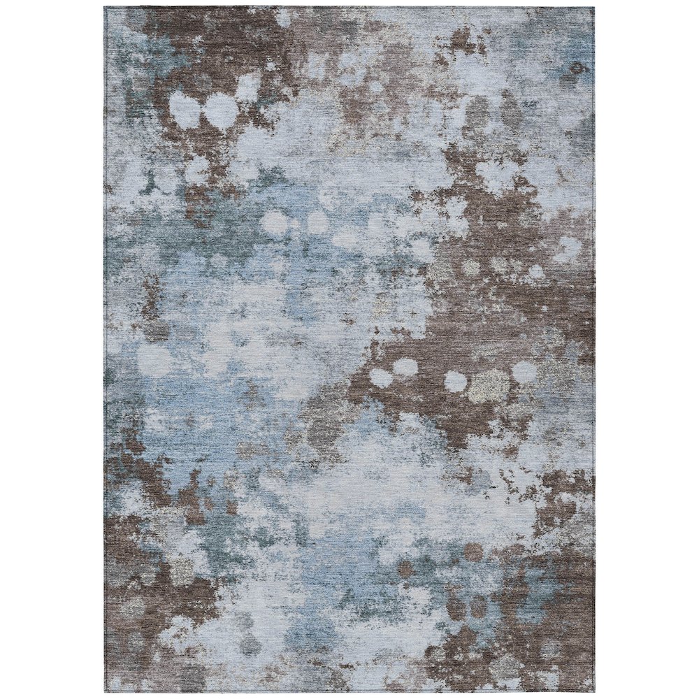 Machine Washable Indoor/Outdoor Chantille Sky 3' x 5' Rug. Picture 1