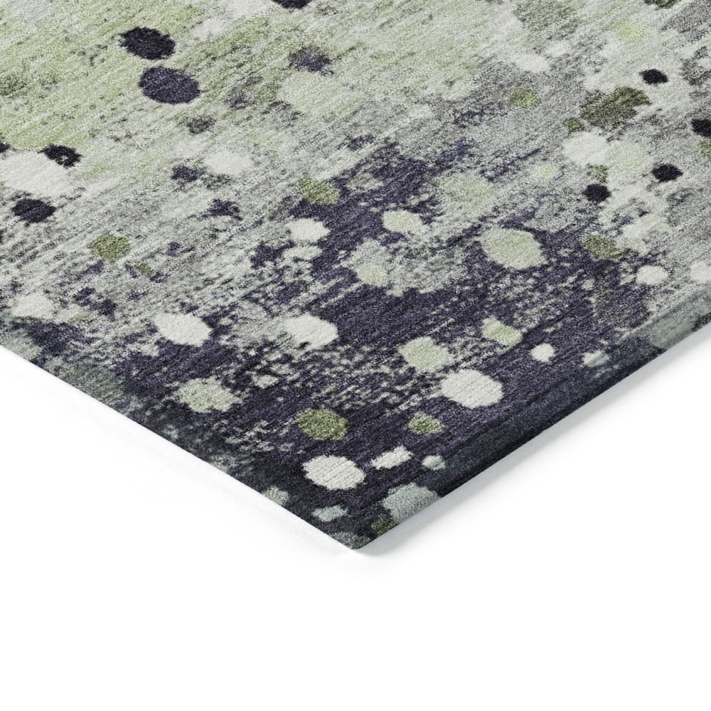 Machine Washable Indoor/Outdoor Chantille Aloe 2'3" x 7'6" Runner Rug. Picture 3